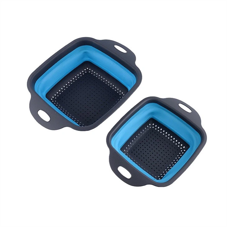 Square Shape Silicone Foldable Strainer